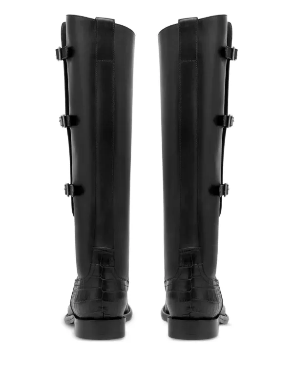 Paris Texas 20mm Montana Buckle crocodile-embossed Boots