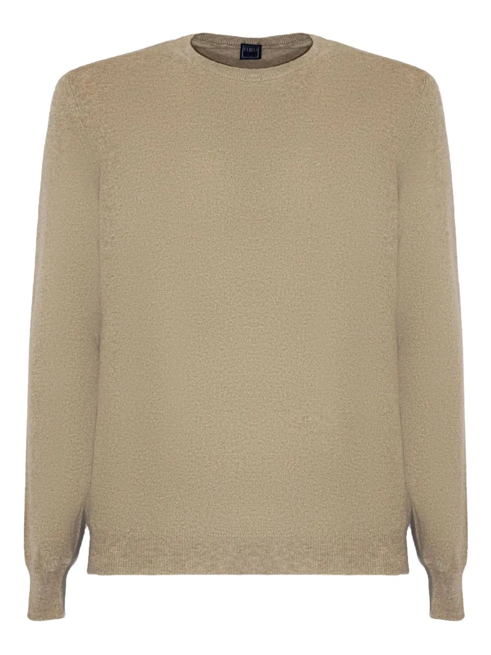 Fedeli ribbed-trims cashmere sweater Beige