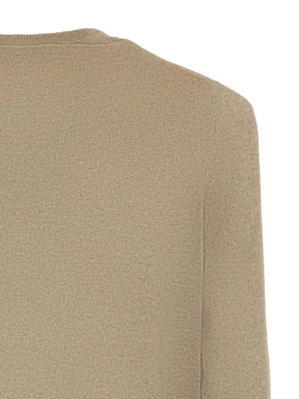 Fedeli ribbed-trims cashmere sweater Beige