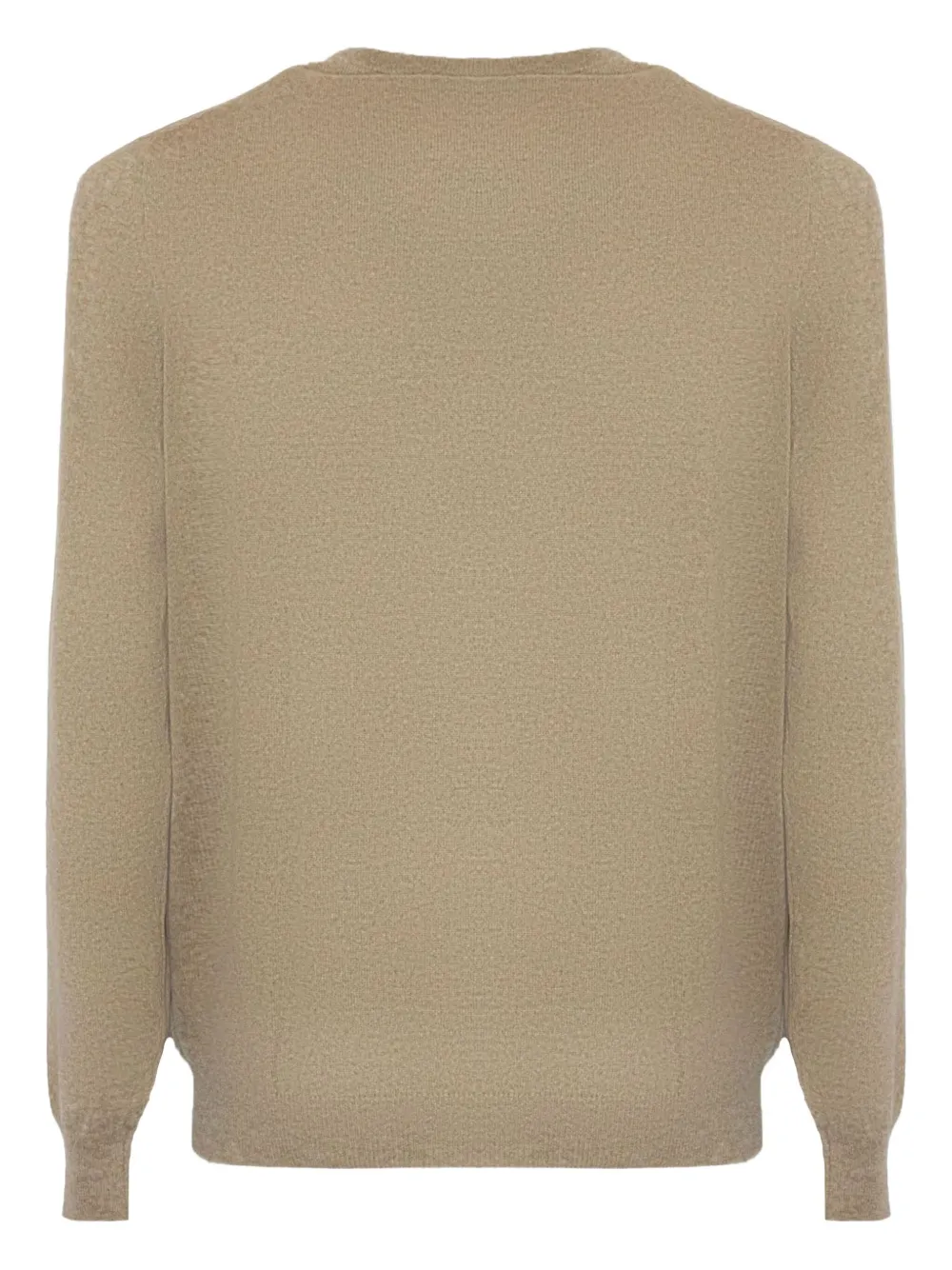 Fedeli ribbed-trims cashmere sweater Beige