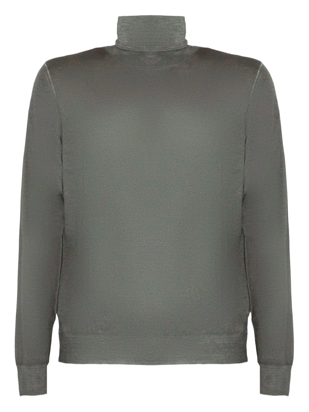 turtleneck ribbed-trims sweater