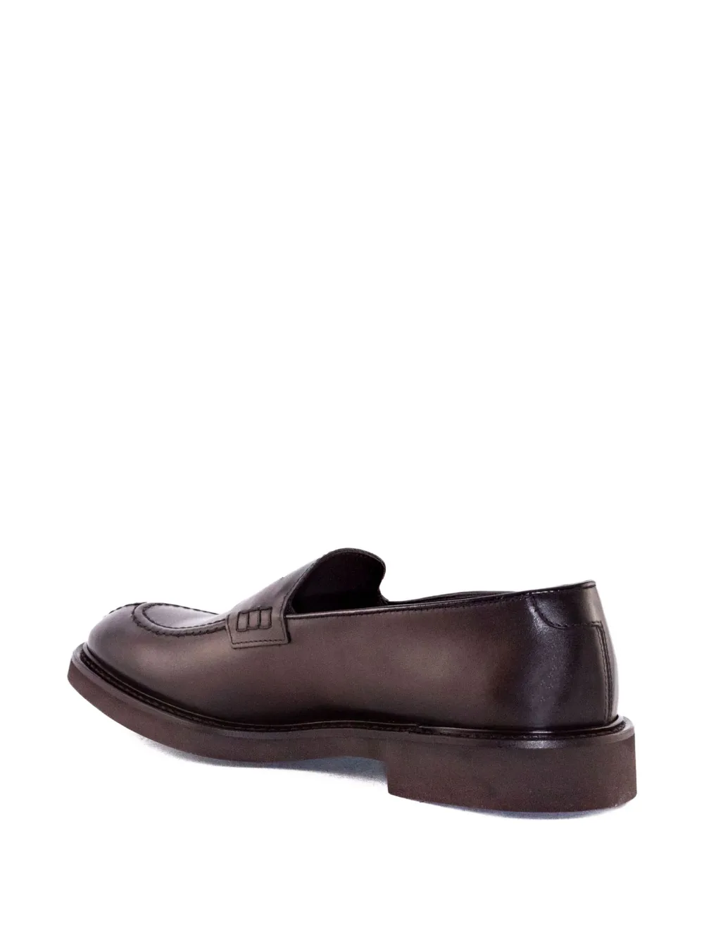Doucal's leather penny loafers Brown