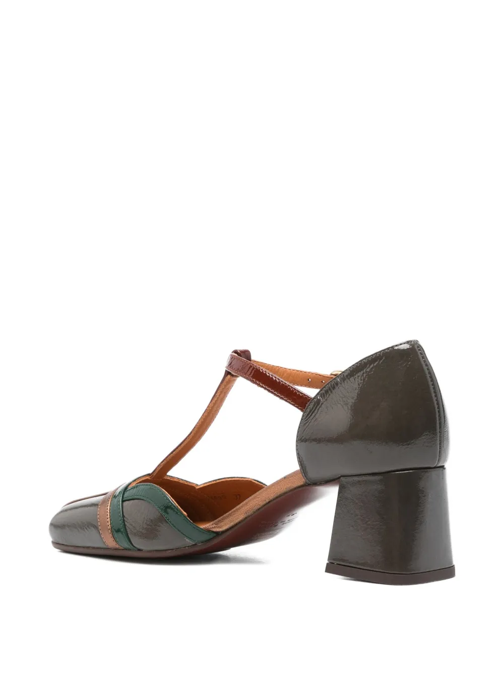 Chie Mihara 60mm T-bar Block-heel Pumps In Gray