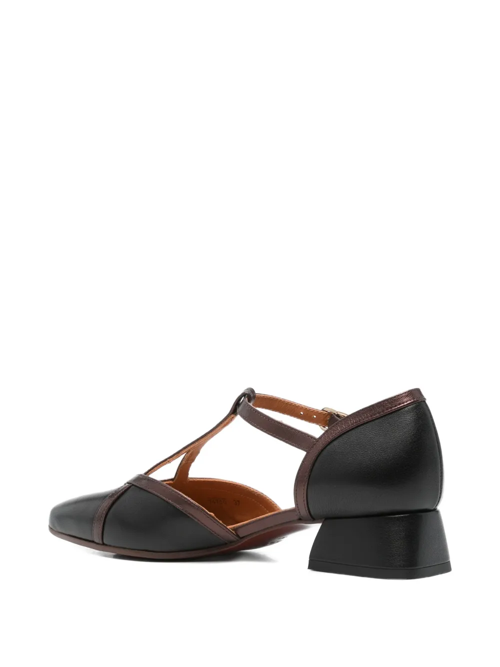 Chie Mihara 35mm Leather T-bar Pumps In Black
