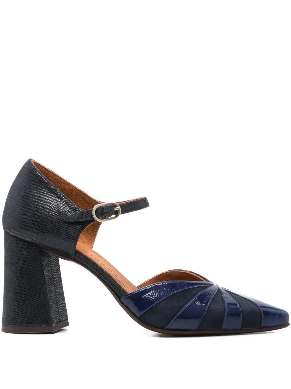 Chie Mihara 85mm ankle-strap heeled pumps - ブルー Chie Mihara 85mm ankle-strap heeled pumps - ブルー