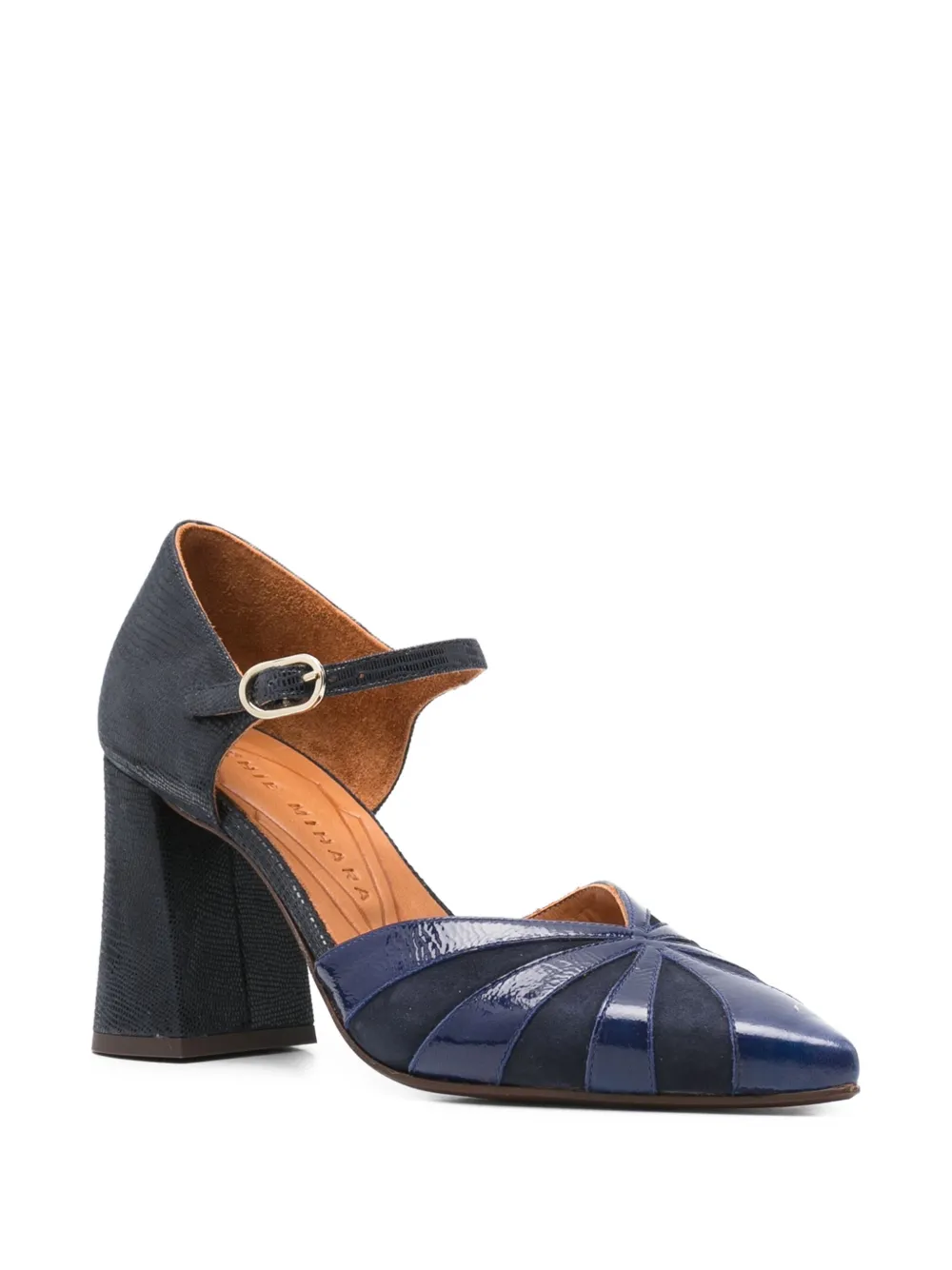 Chie Mihara 85mm ankle-strap heeled pumps Blauw