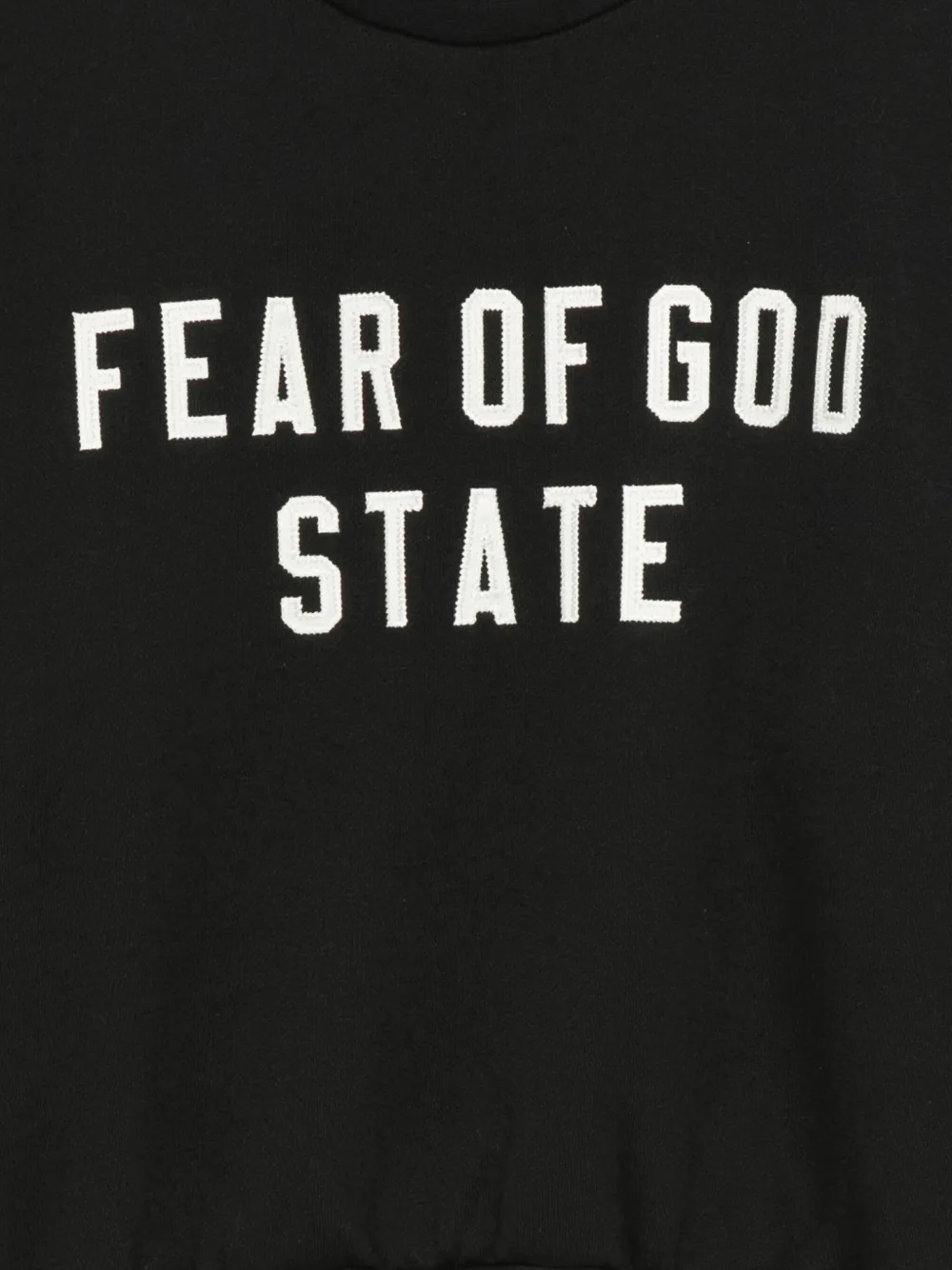 FEAR OF GOD ESSENTIALS KIDS Sweater met logopatch Zwart