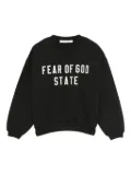 FEAR OF GOD ESSENTIALS KIDS logo-appliqué sweatshirt - Black