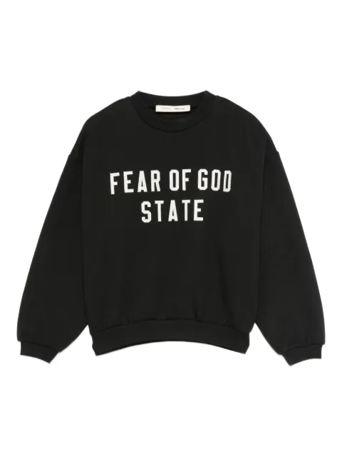 FEAR OF GOD ESSENTIALS KIDS logo-appliqué sweatshirt