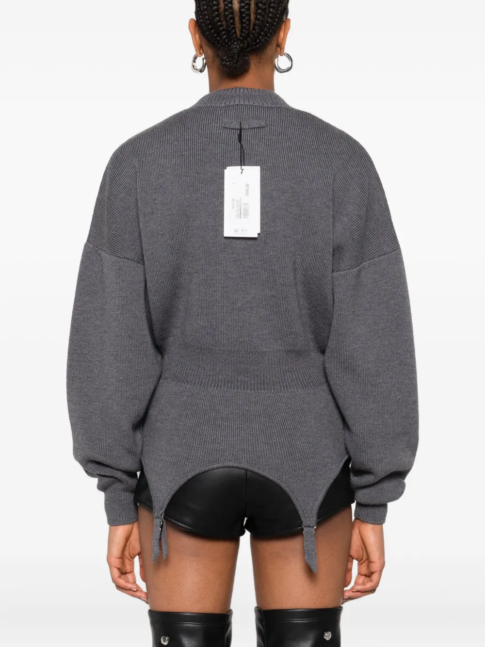 Jean Paul Gaultier mock-neck long-sleeve pullover Grijs
