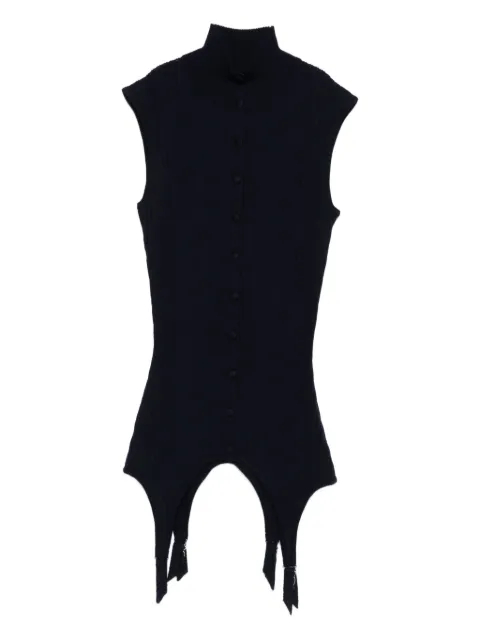 Jean Paul Gaultier ribbed sleeveless top