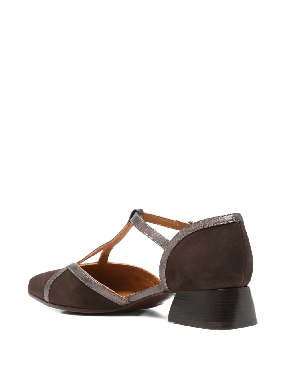 Chie Mihara t-bar block-heel pumps Brown