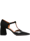 Chie Mihara 70mm t-bar block-heel pumps - Black