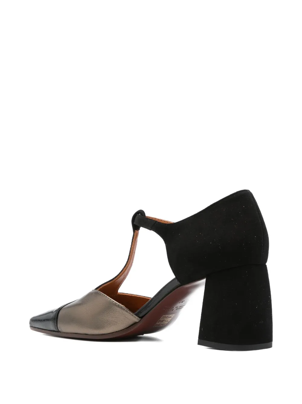 Chie Mihara 70mm t-bar block-heel pumps Black