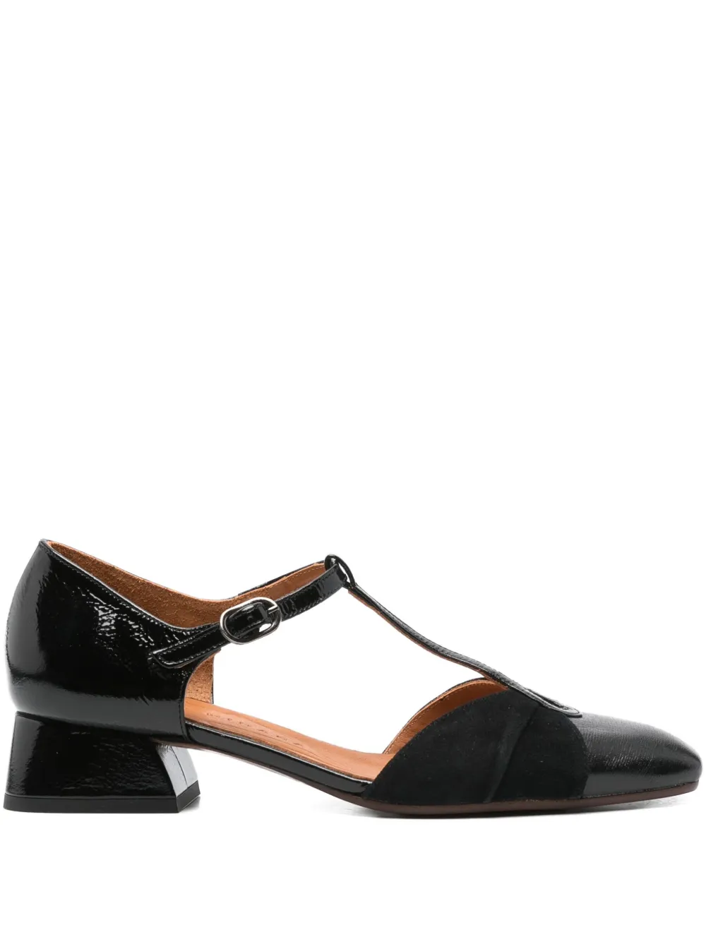Chie Mihara 35mm t-bar heeled pumps Black