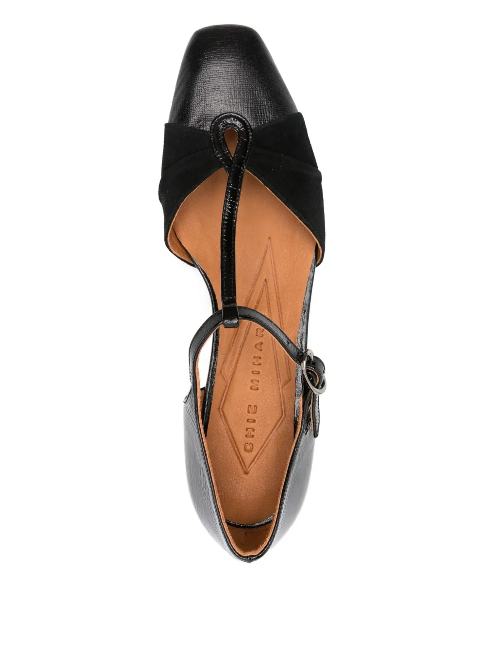 Chie Mihara 35mm T-bar Heeled Pumps In Black