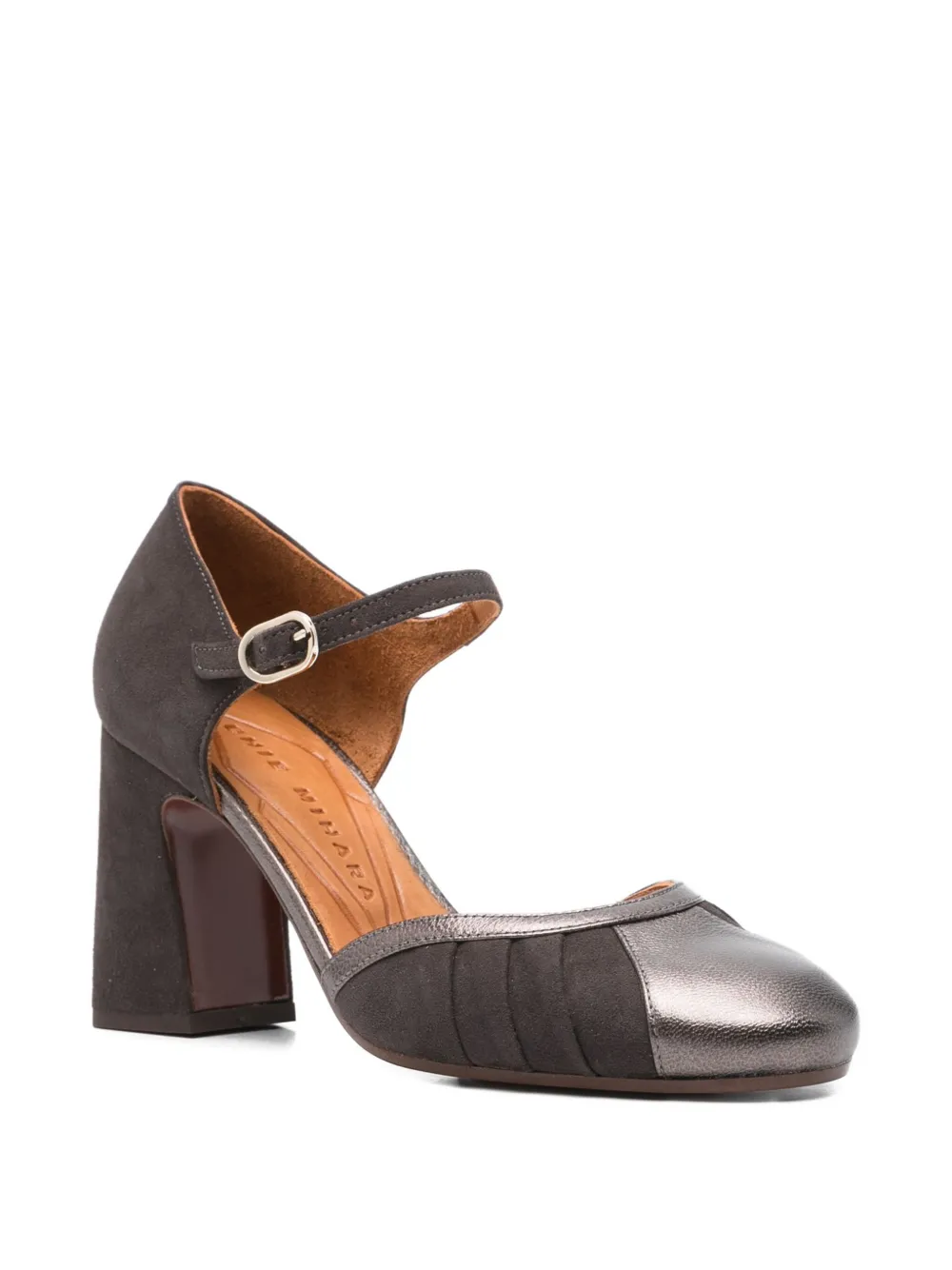 Chie Mihara 80mm Block-heel Pumps In Brown