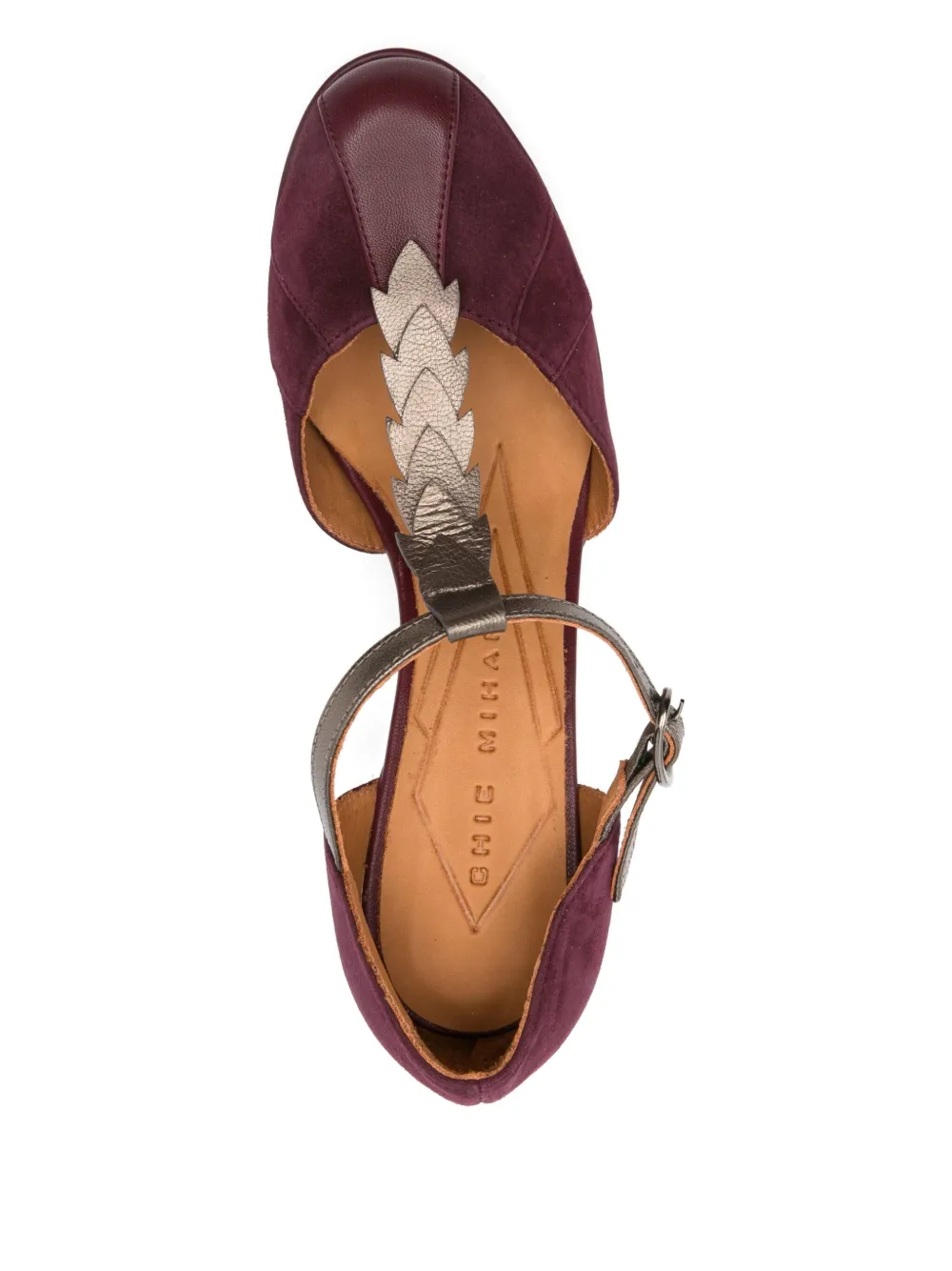 Chie Mihara 80mm T-bar heeled pumps Purple