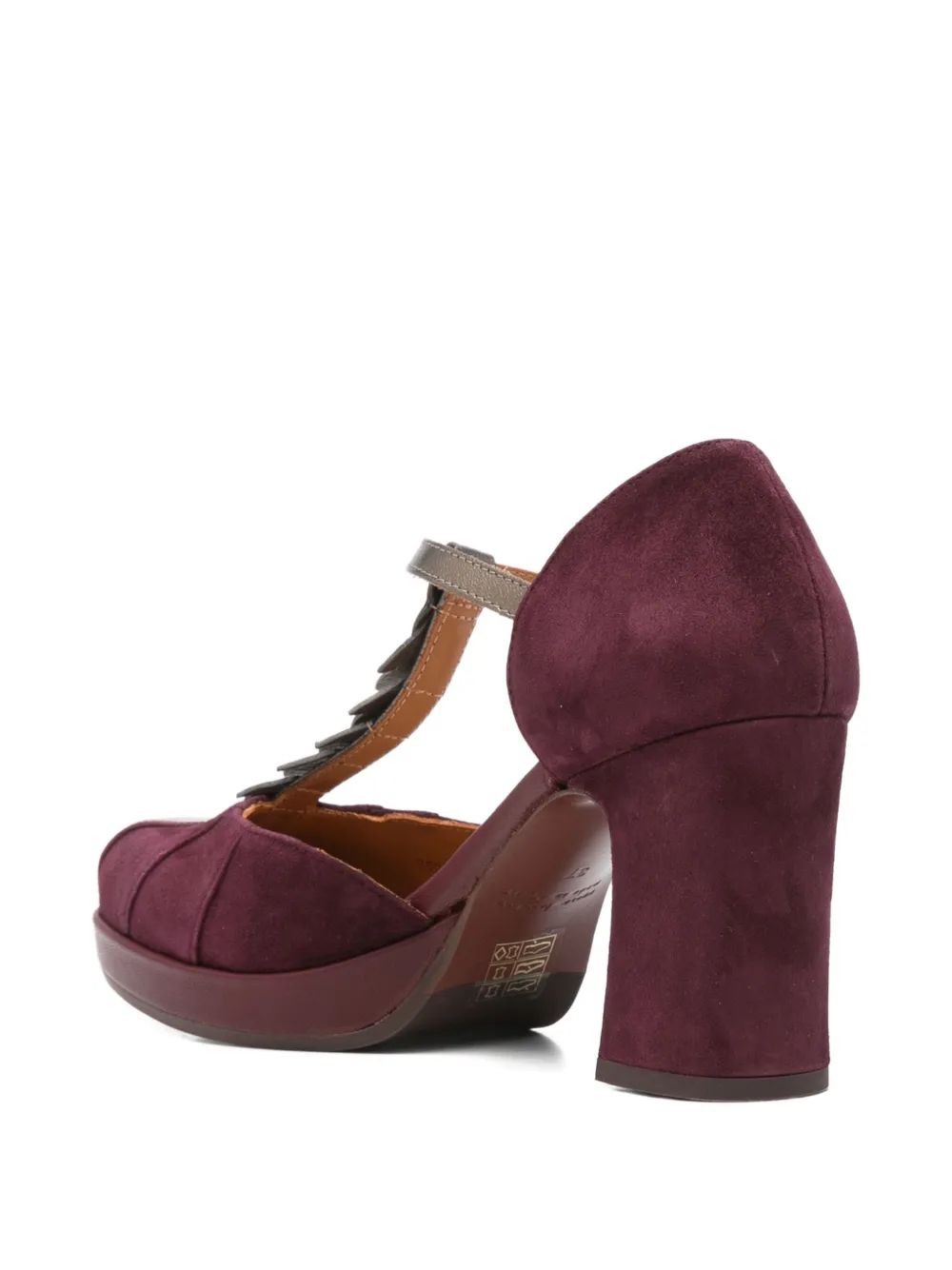 Chie Mihara 80mm T-bar heeled pumps Purple