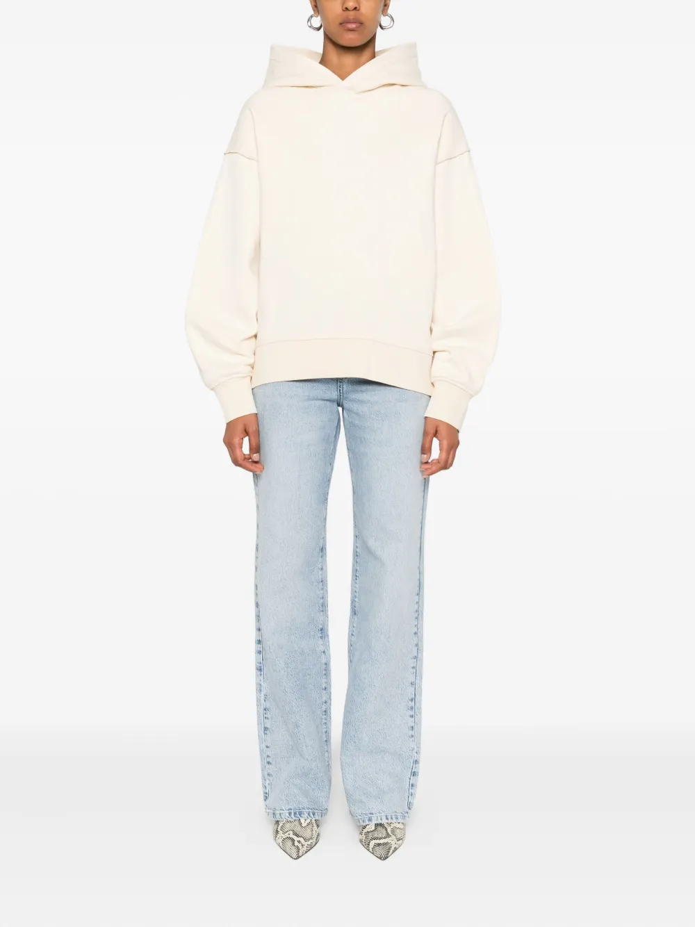 Federico Cina Cotton Hoodie In Neutral