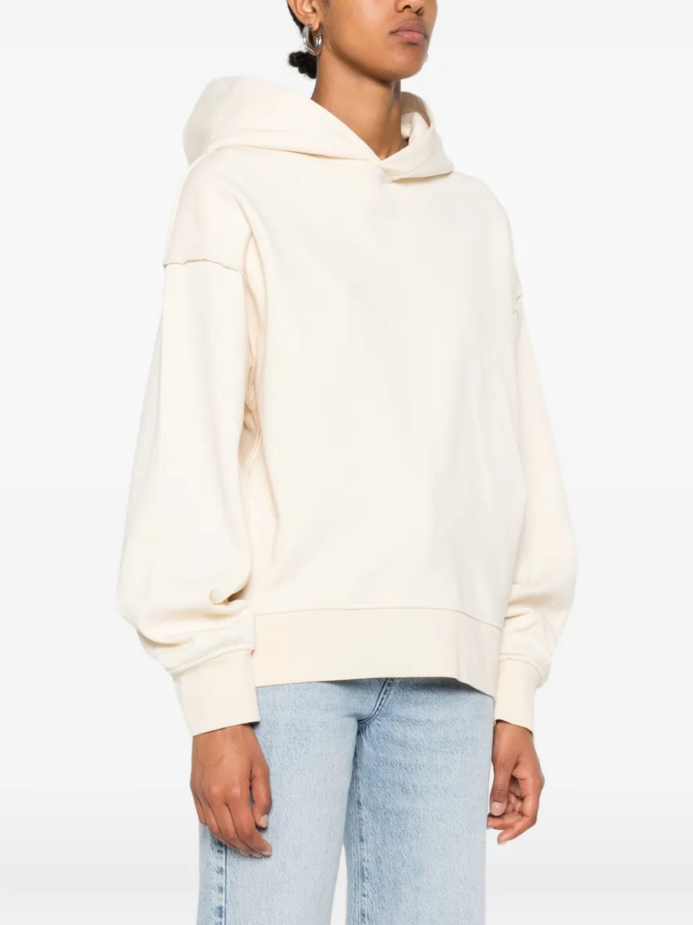 Federico Cina Cotton Hoodie In Neutral