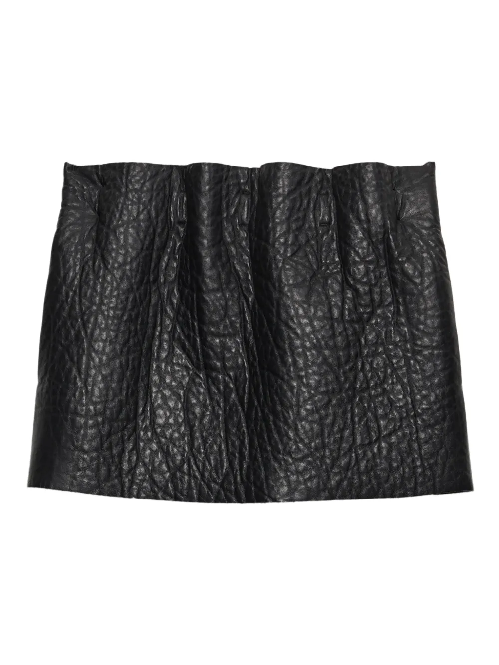 Prada textured leather mini skirt | Black | Image 1