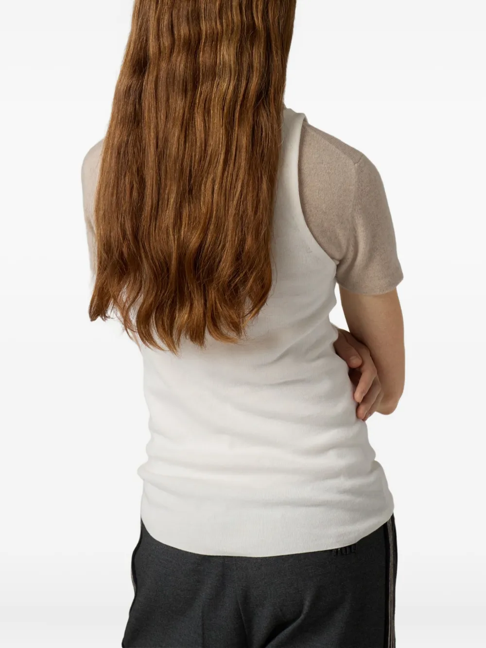 Miu Tanktop met logo Wit