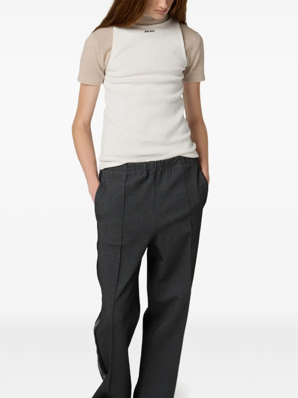 Miu Tanktop met logo Wit