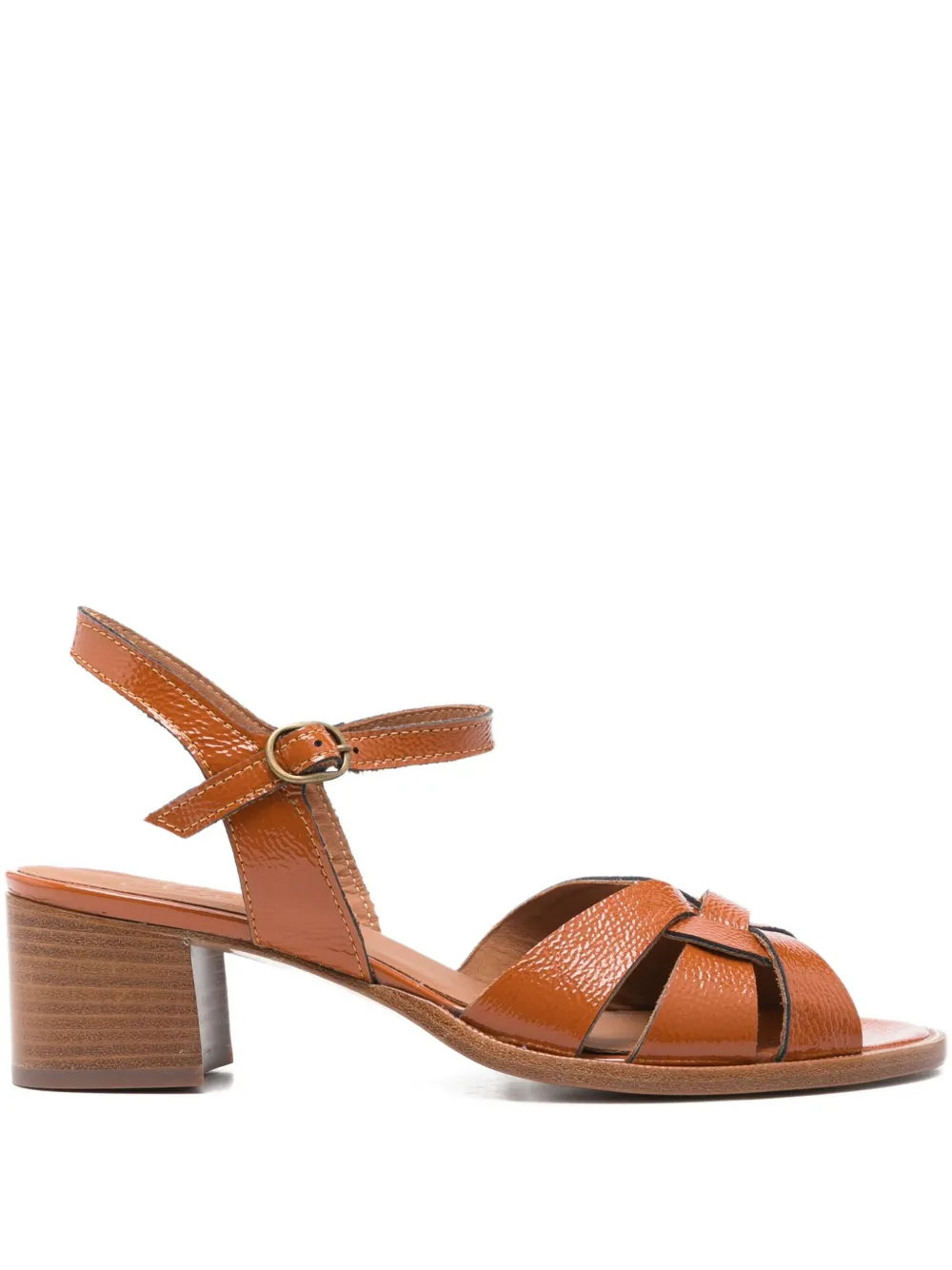 King Tartufoli 50mm Leather Ankle-strap Sandals In Neutral