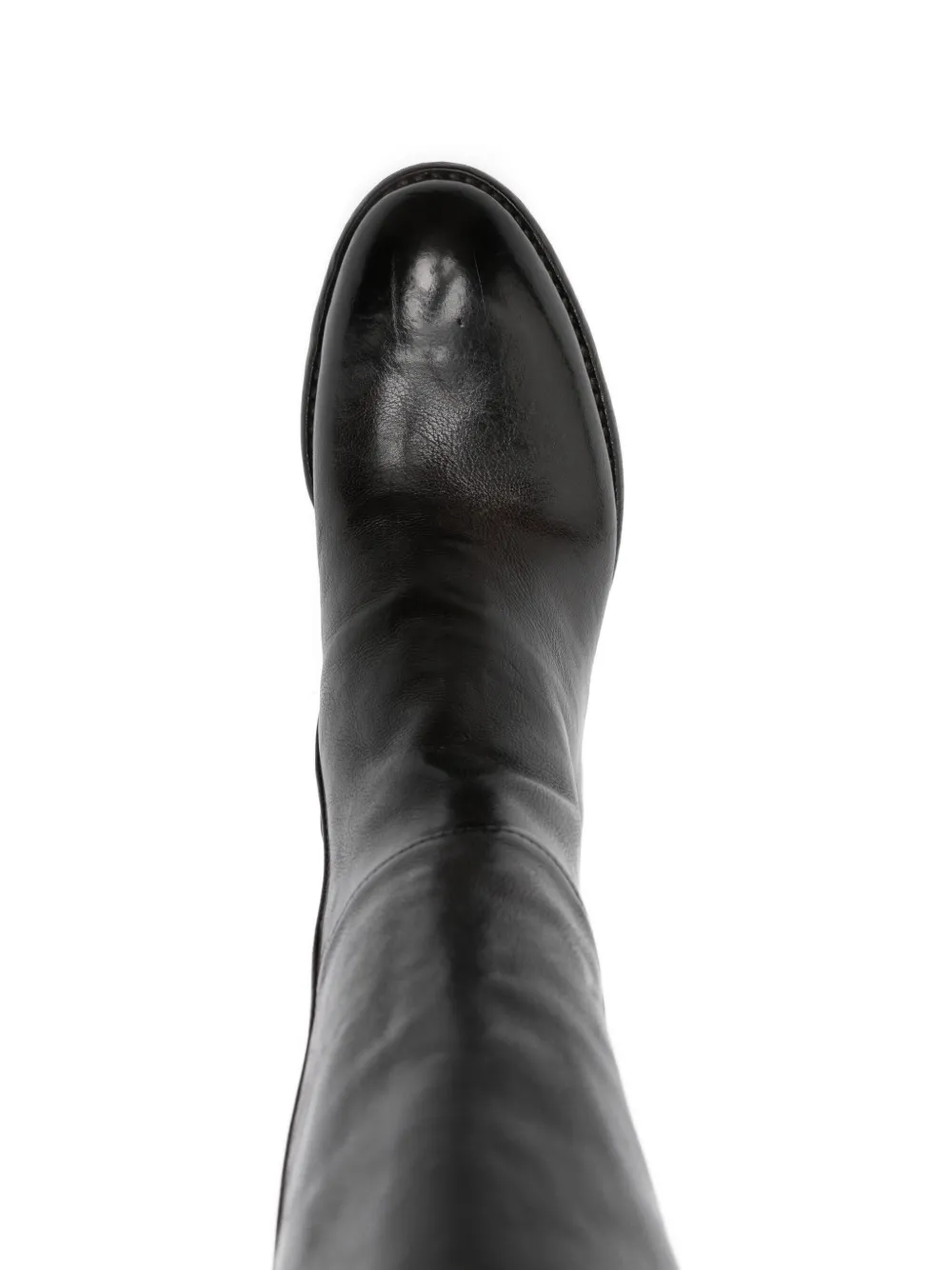 LEMARGO 60 mm leren laarzen met blokhak Bruin