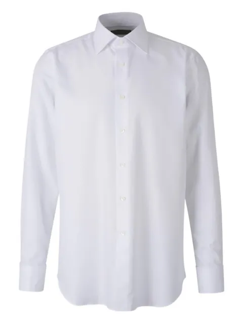 Canali collared cotton shirt
