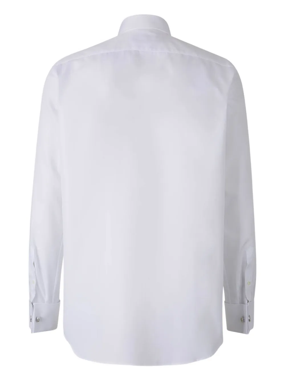 Canali collared cotton shirt Wit
