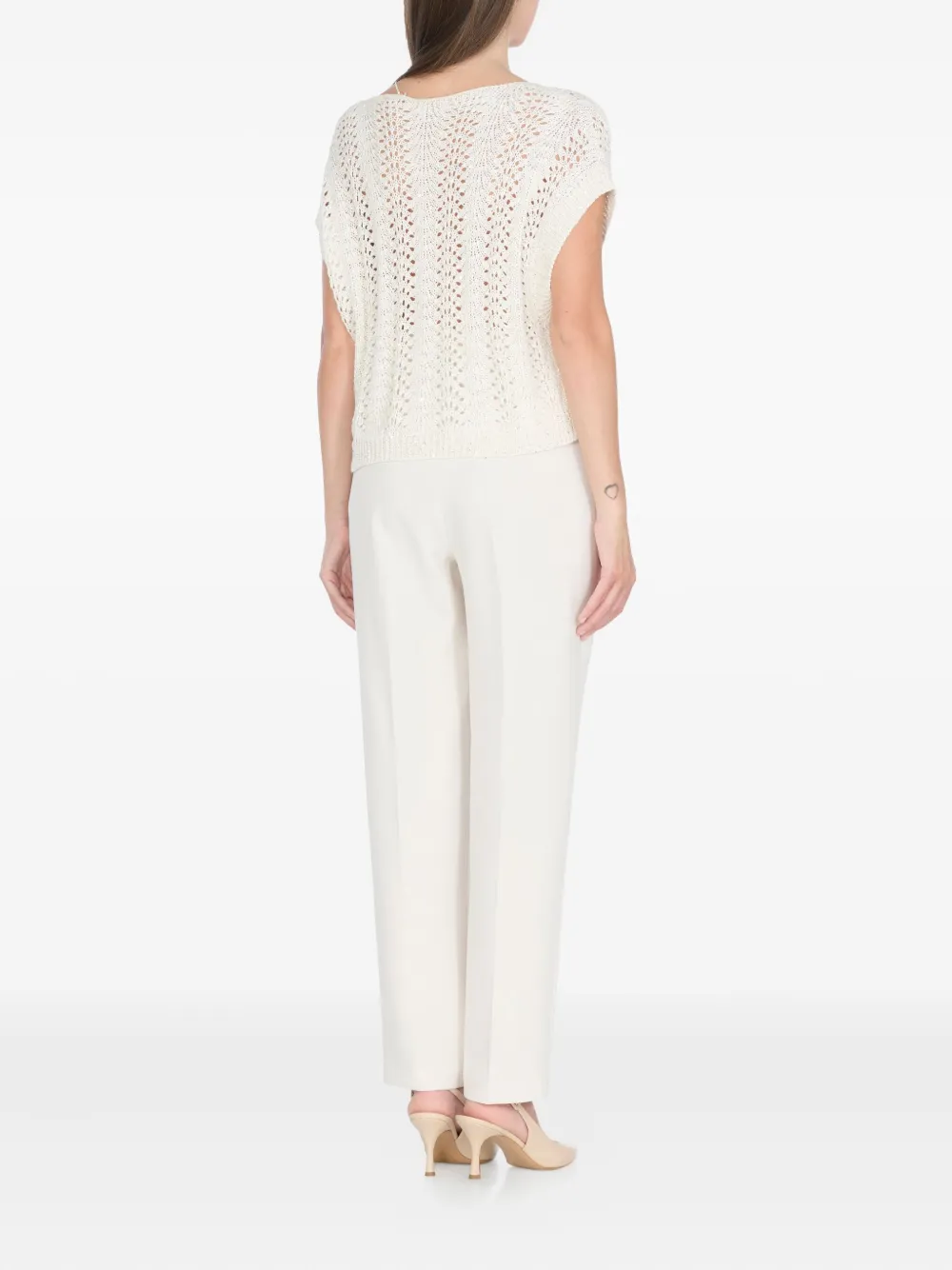 Antonelli sequin-embellished T-shirt Wit