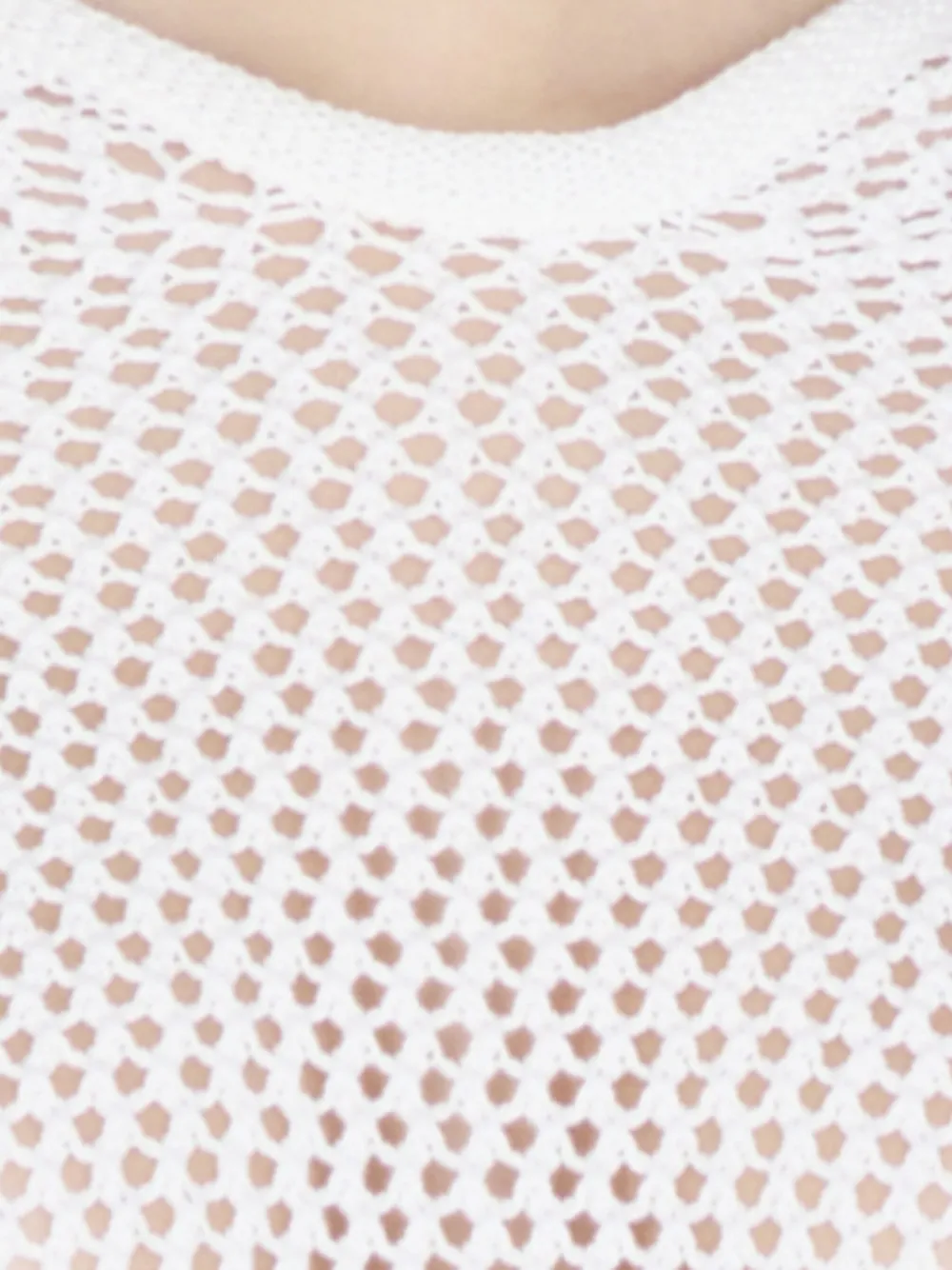 Antonelli perforated-pattern hooded sweater Wit