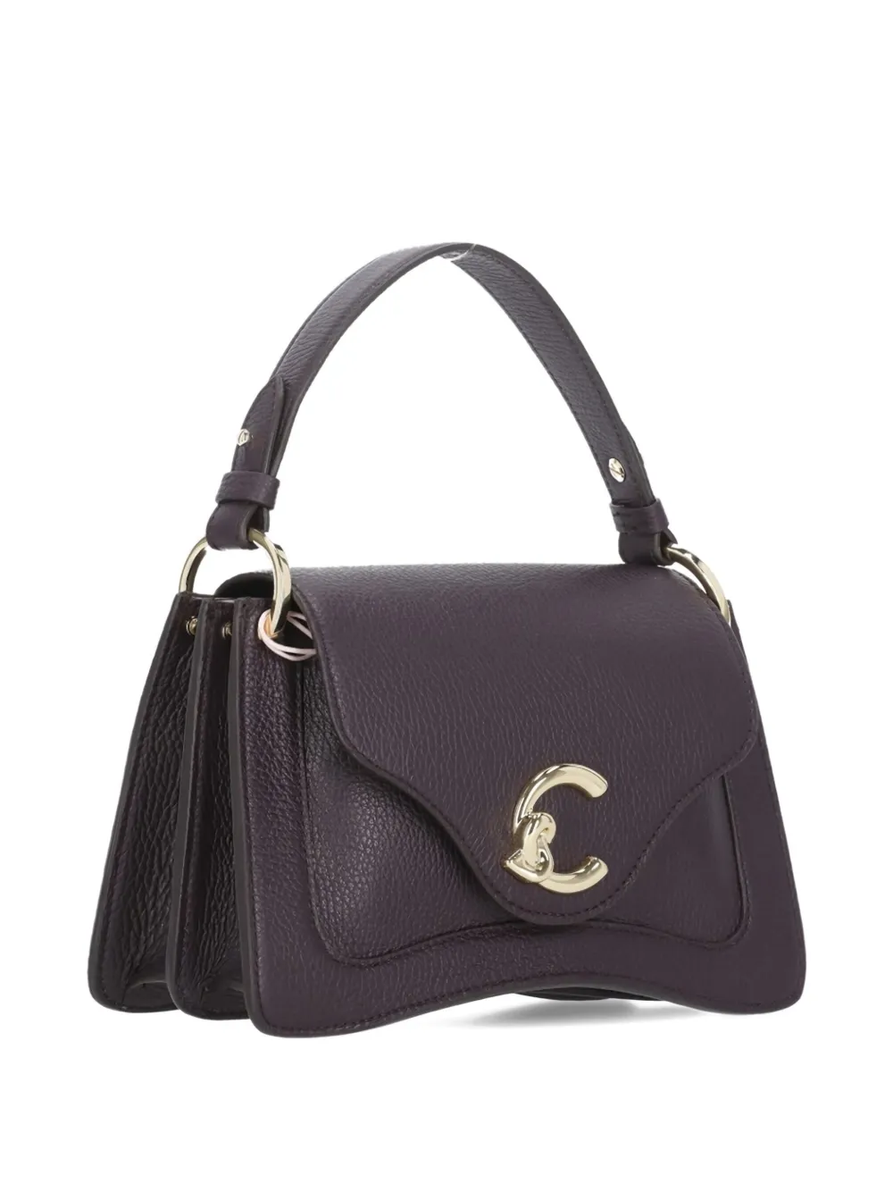 Coccinelle C-Me leather tote bag Paars