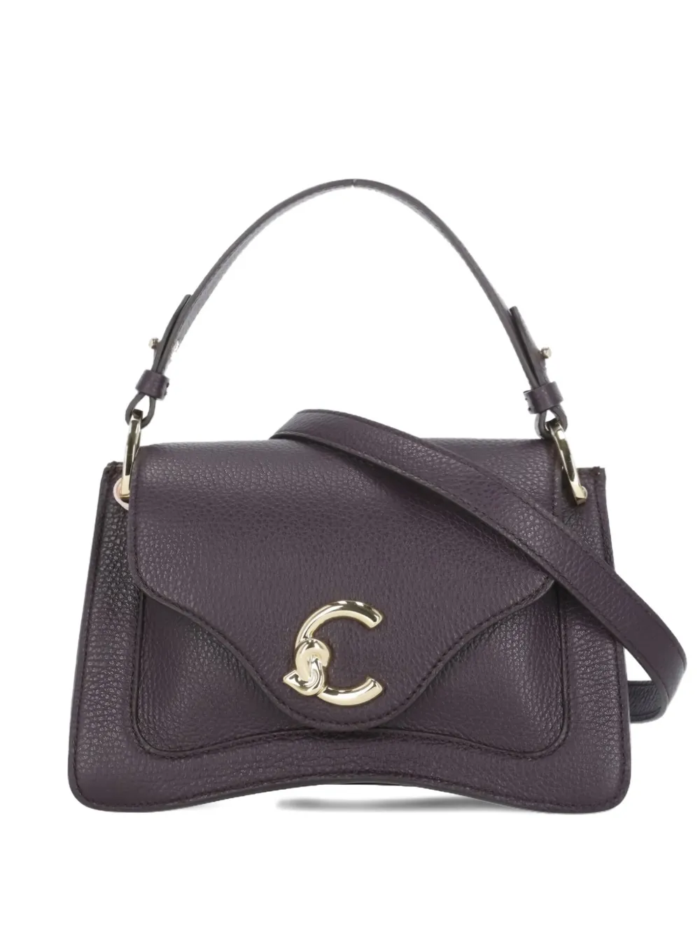 Coccinelle C-Me leather tote bag Paars