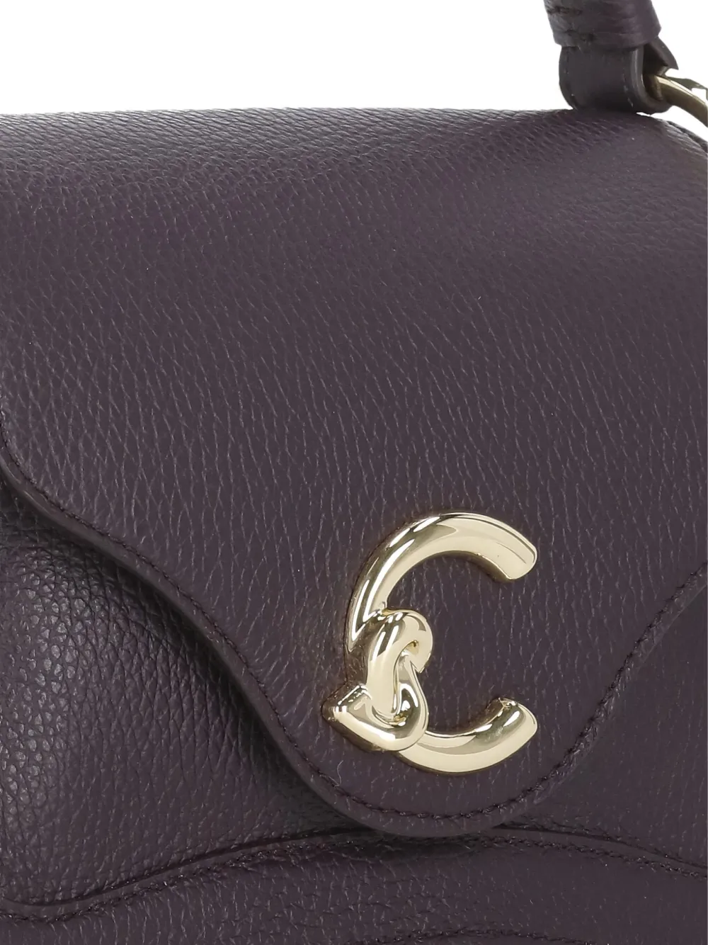 Coccinelle C-Me leather tote bag Paars