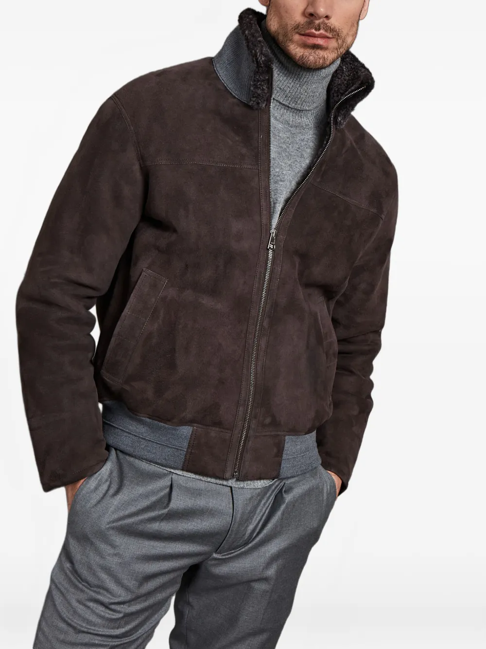 Manzoni 24 zip jacket - Bruin