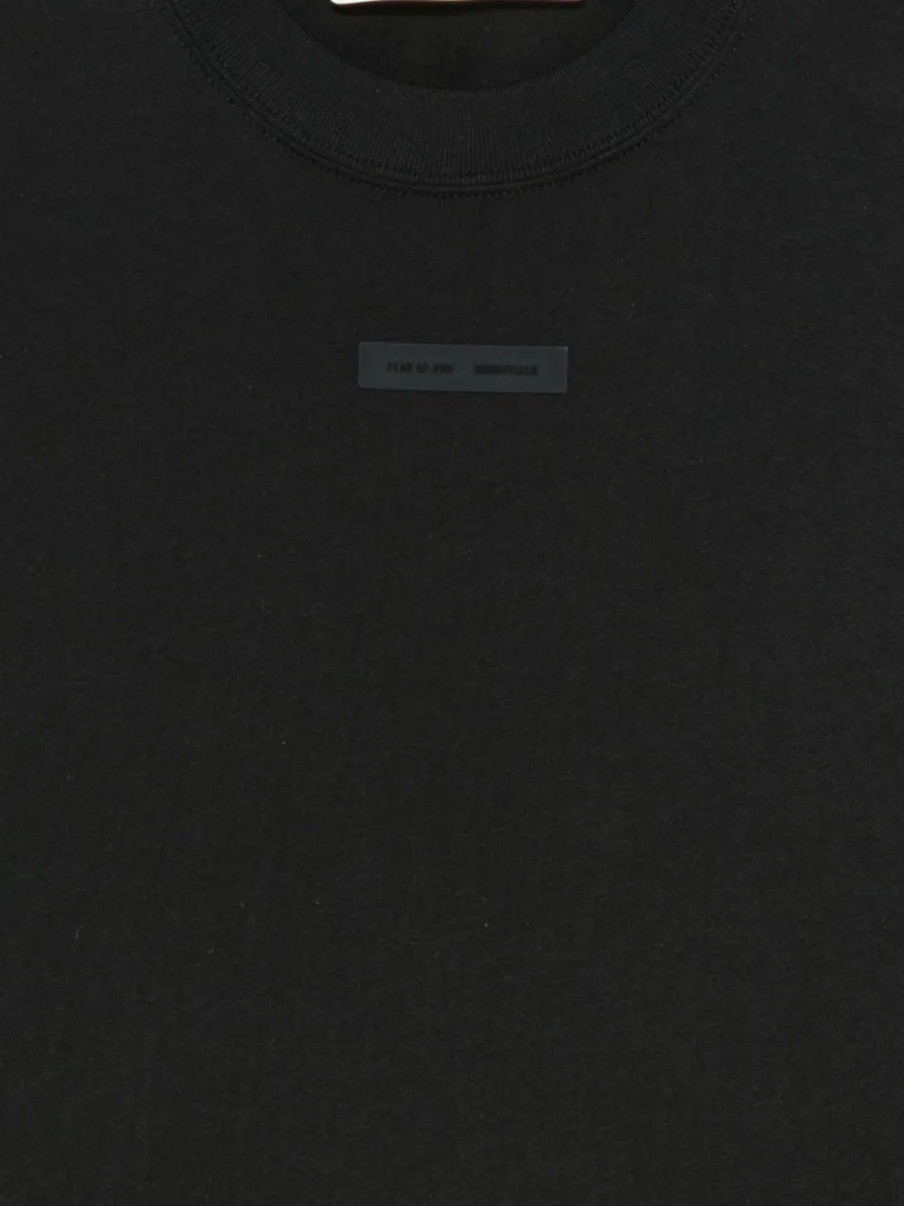 Essentials Logo-patch T-shirt In Black