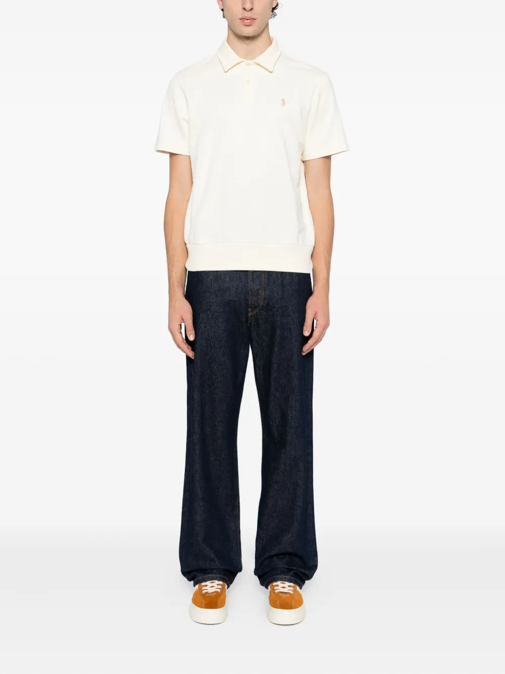 Polo Ralph Lauren Poloshirt met geborduurd logo - Beige