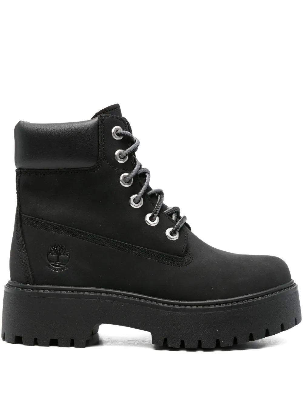 Timberland Lace-up Suede Ankle Boots In Black