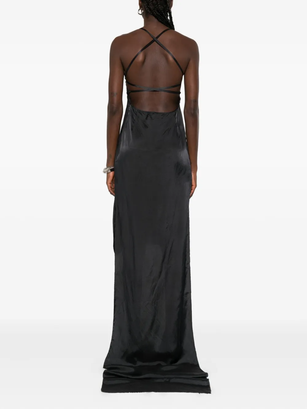 Federico Cina Halter-neck Maxi Dress In Multi