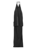 FEDERICO CINA halter-neck maxi dress - Grey