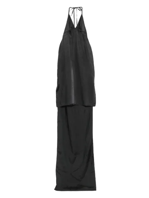 FEDERICO CINA halter-neck maxi dress