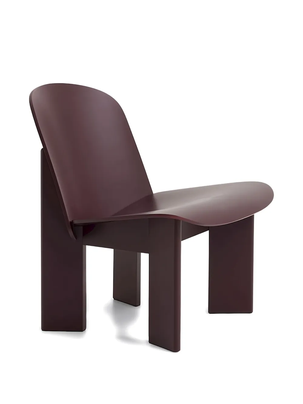 HAY curved wood chair - Marrone