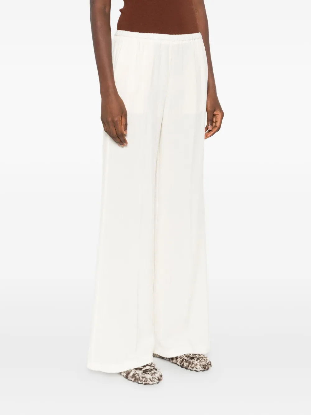 Forte Forte Wide-leg Trousers In Gray