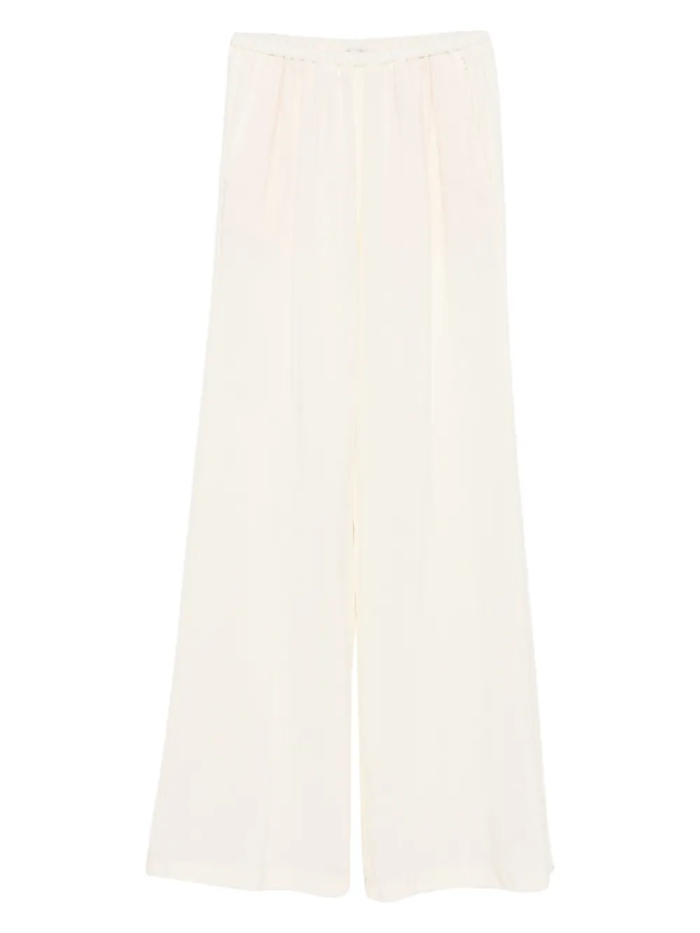 Forte Broek met wijde pijpen Beige