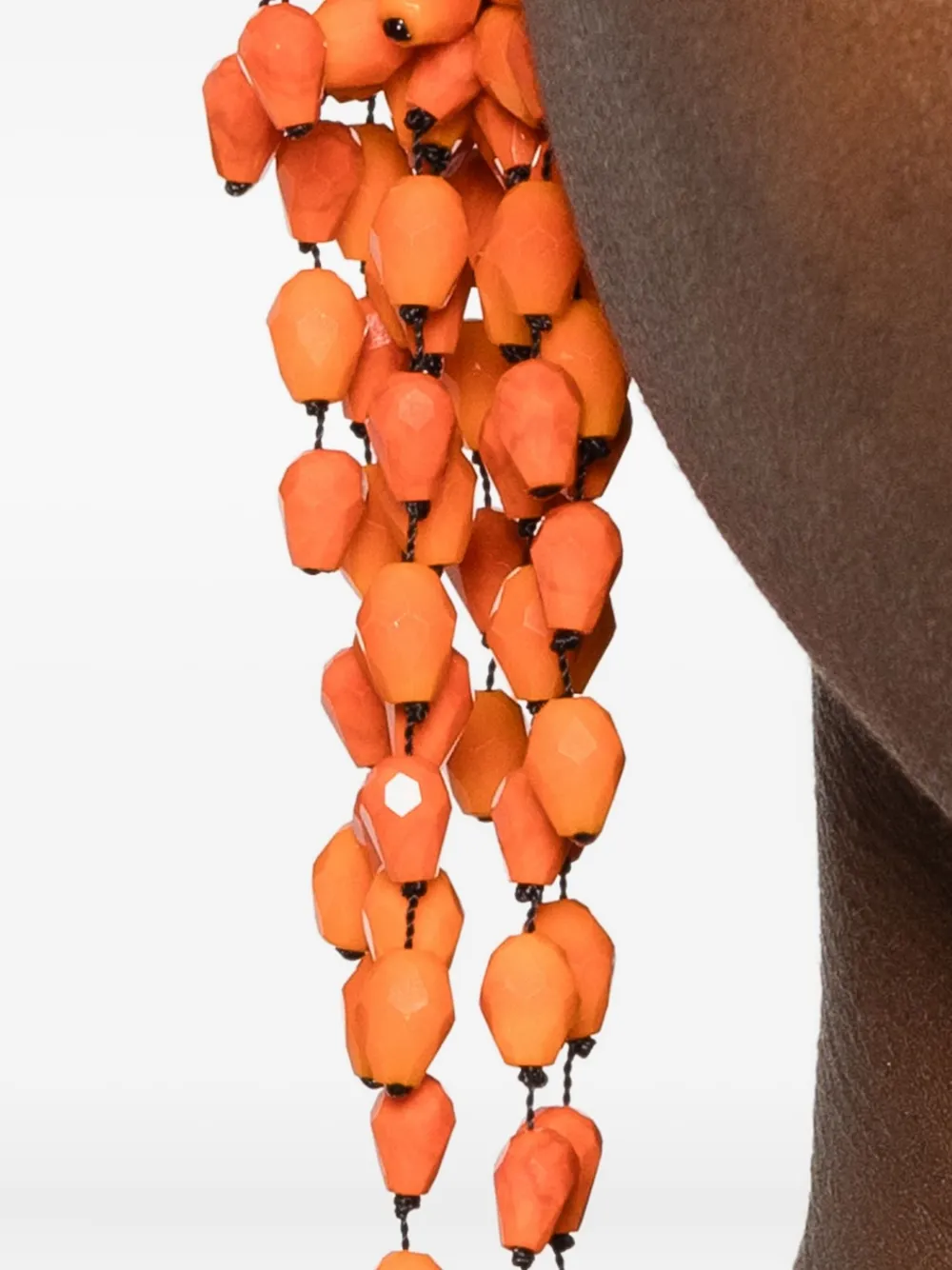 ISABEL MARANT beaded-cluster earrings - Oranje