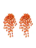 ISABEL MARANT beaded-cluster earrings - Orange