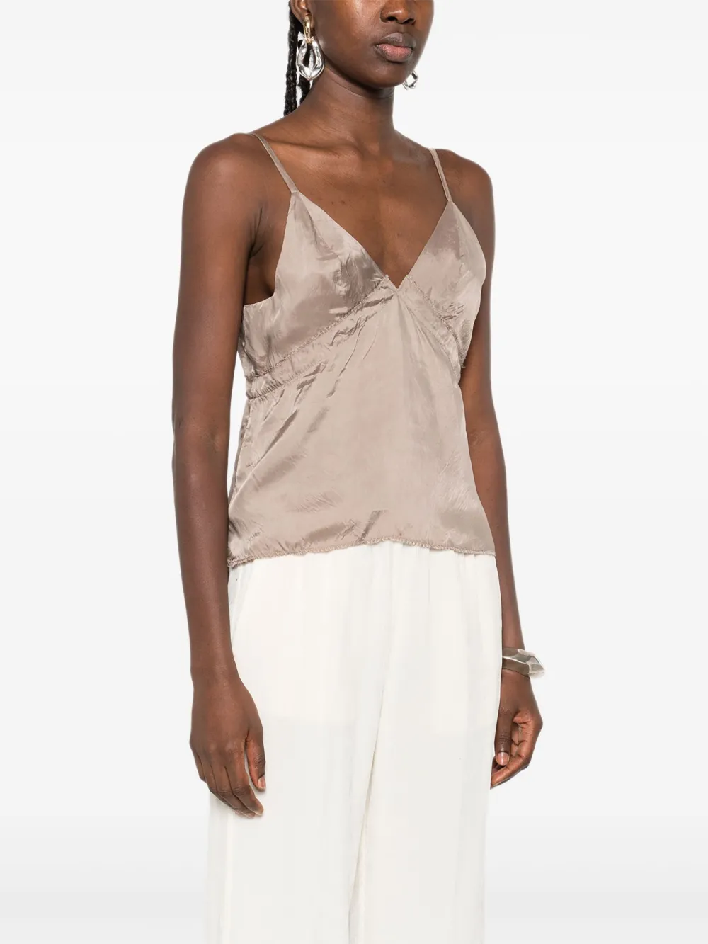 Federico Cina V-neck Top In Multi